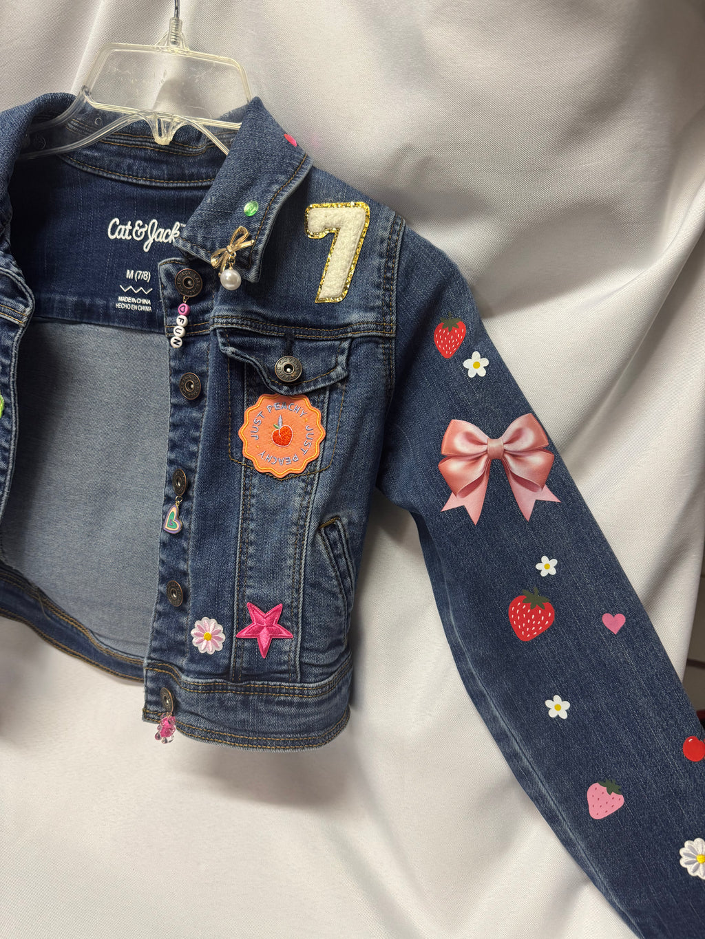 Custom 6/7 Birthday Denim Jacket