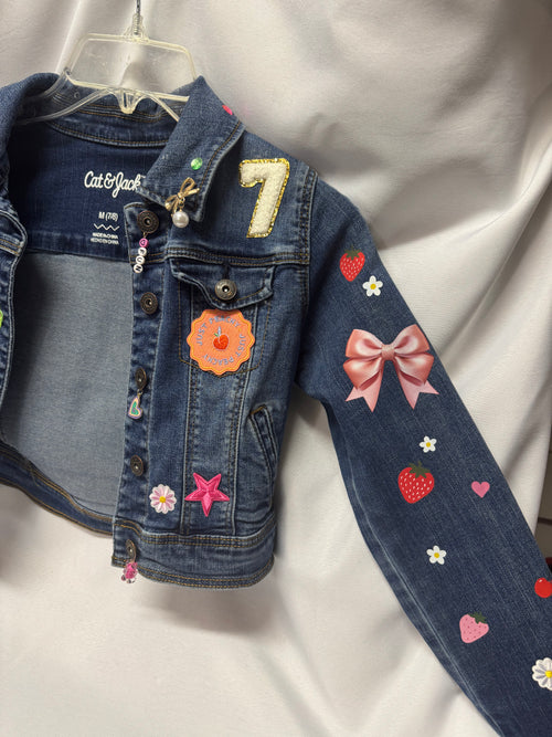 Custom 6/7 Birthday Denim Jacket