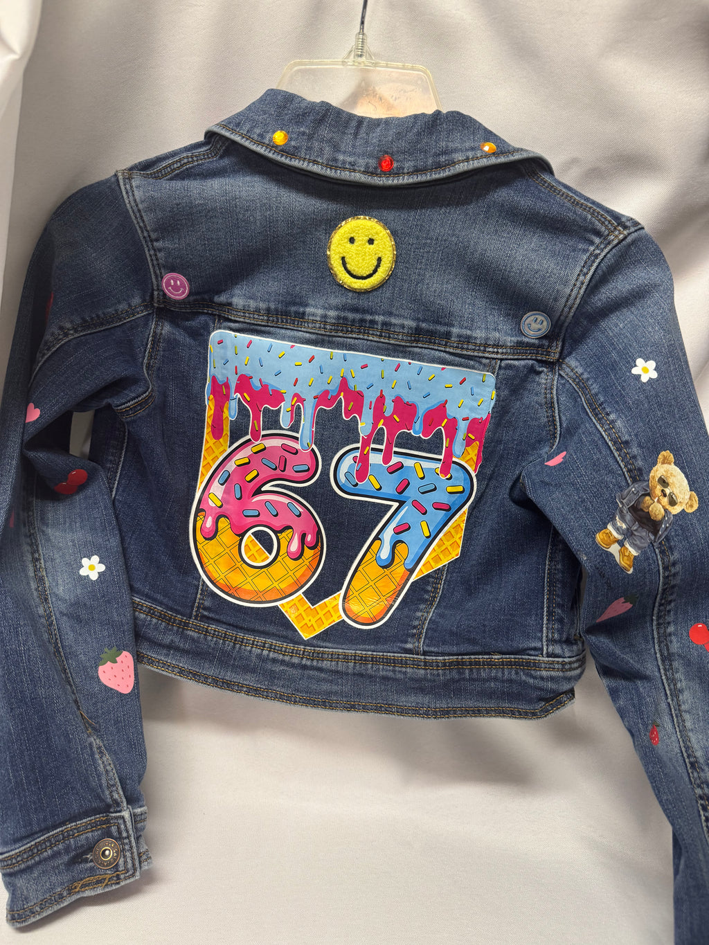Custom 6/7 Birthday Denim Jacket