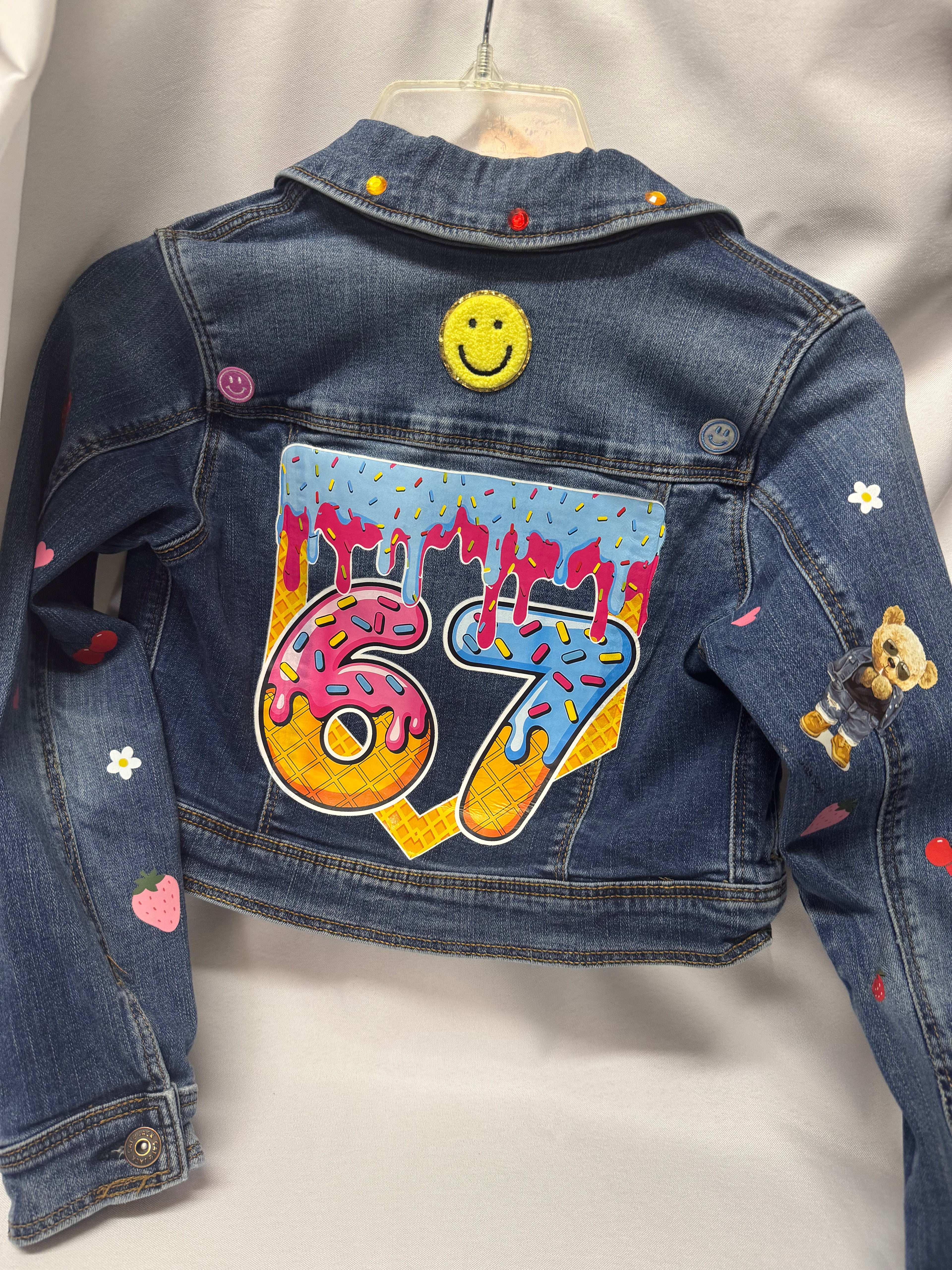 Custom 6/7 Birthday Denim Jacket