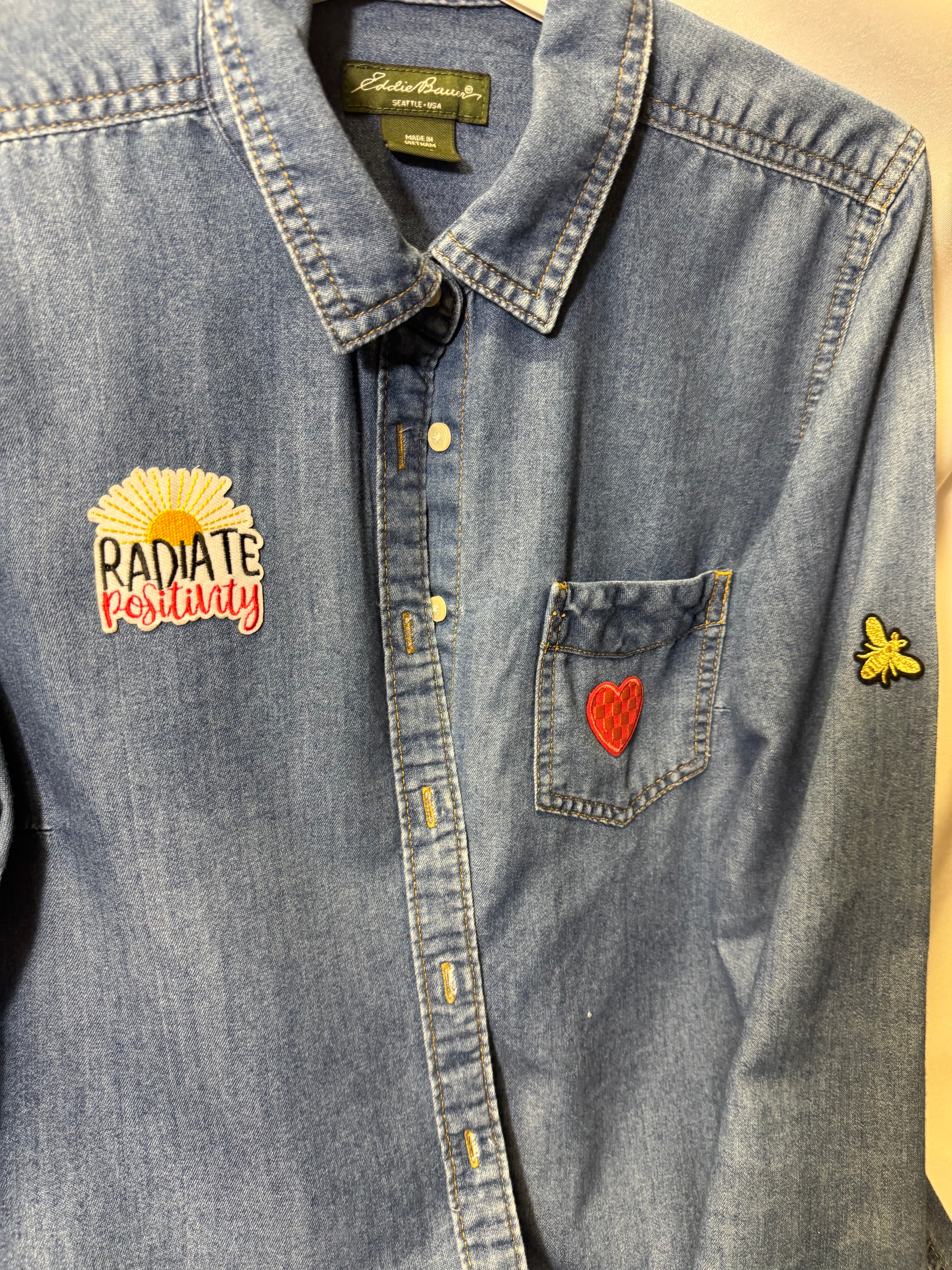 Restored Denim™ – Thrifted & Reimagined Encouragement Shirts