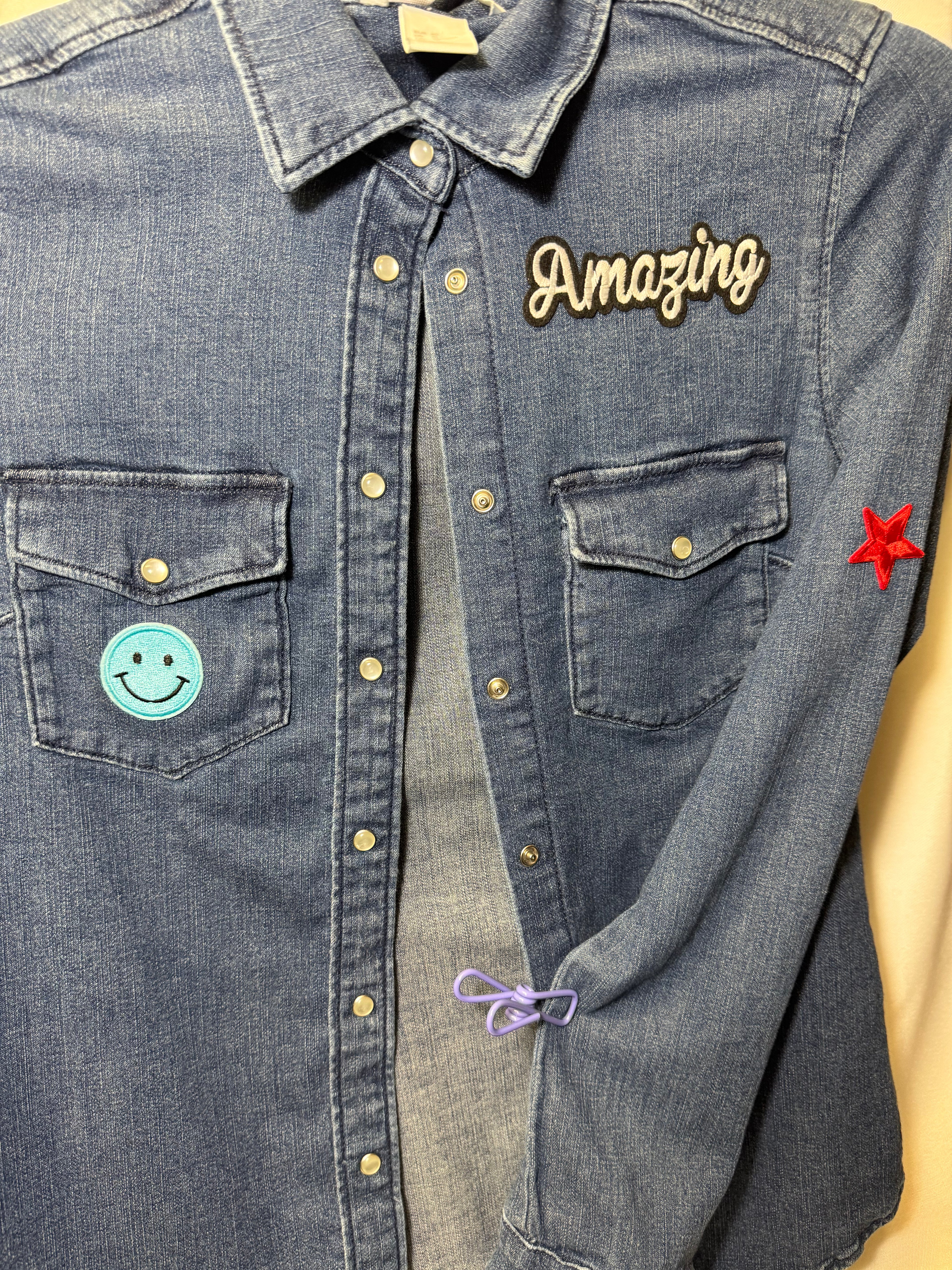 Restored Denim™ – Thrifted & Reimagined Encouragement Shirts