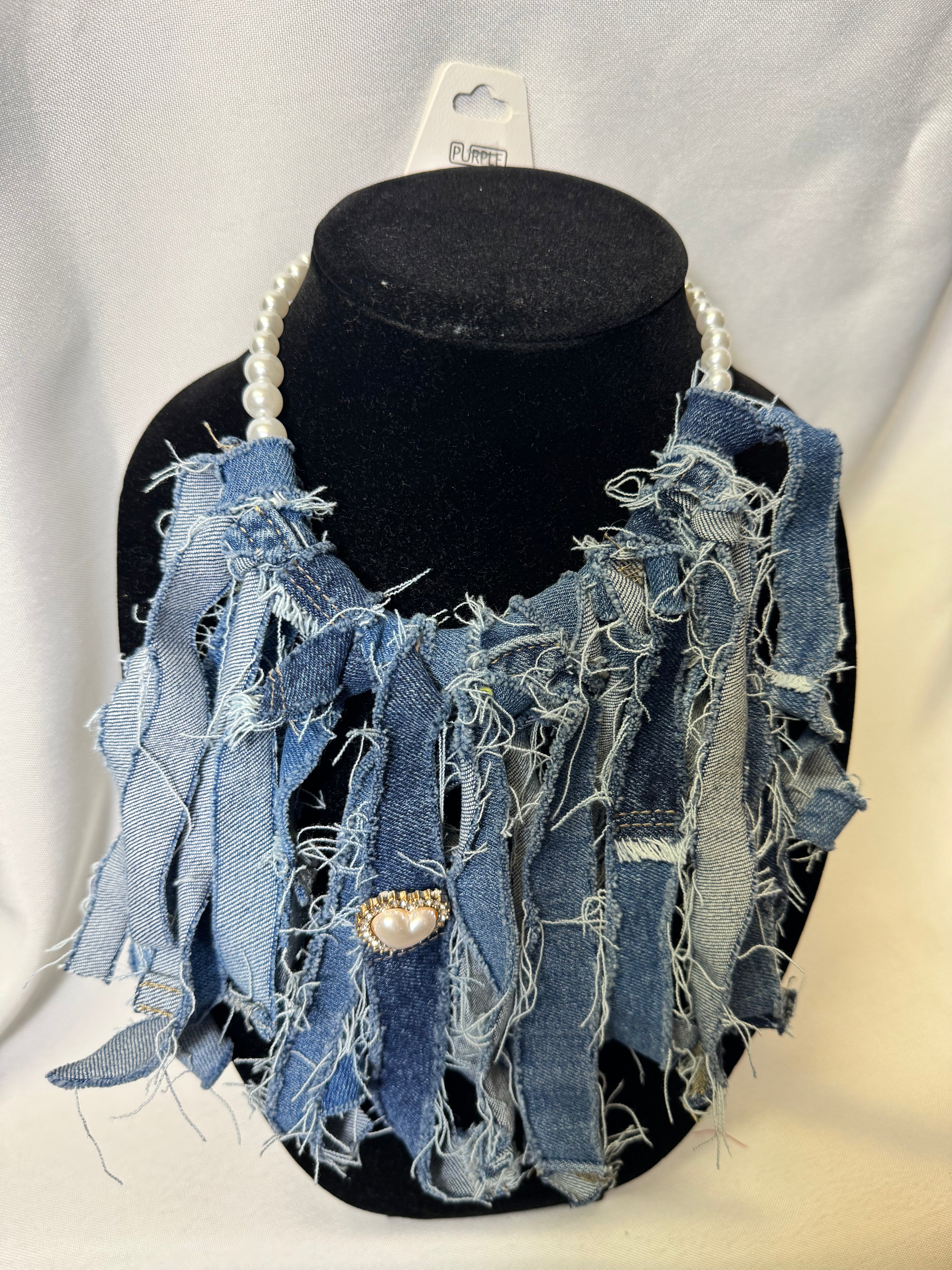 Restored Threads™ Denim Necklace