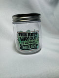 Motivational Phrase Mini Jar