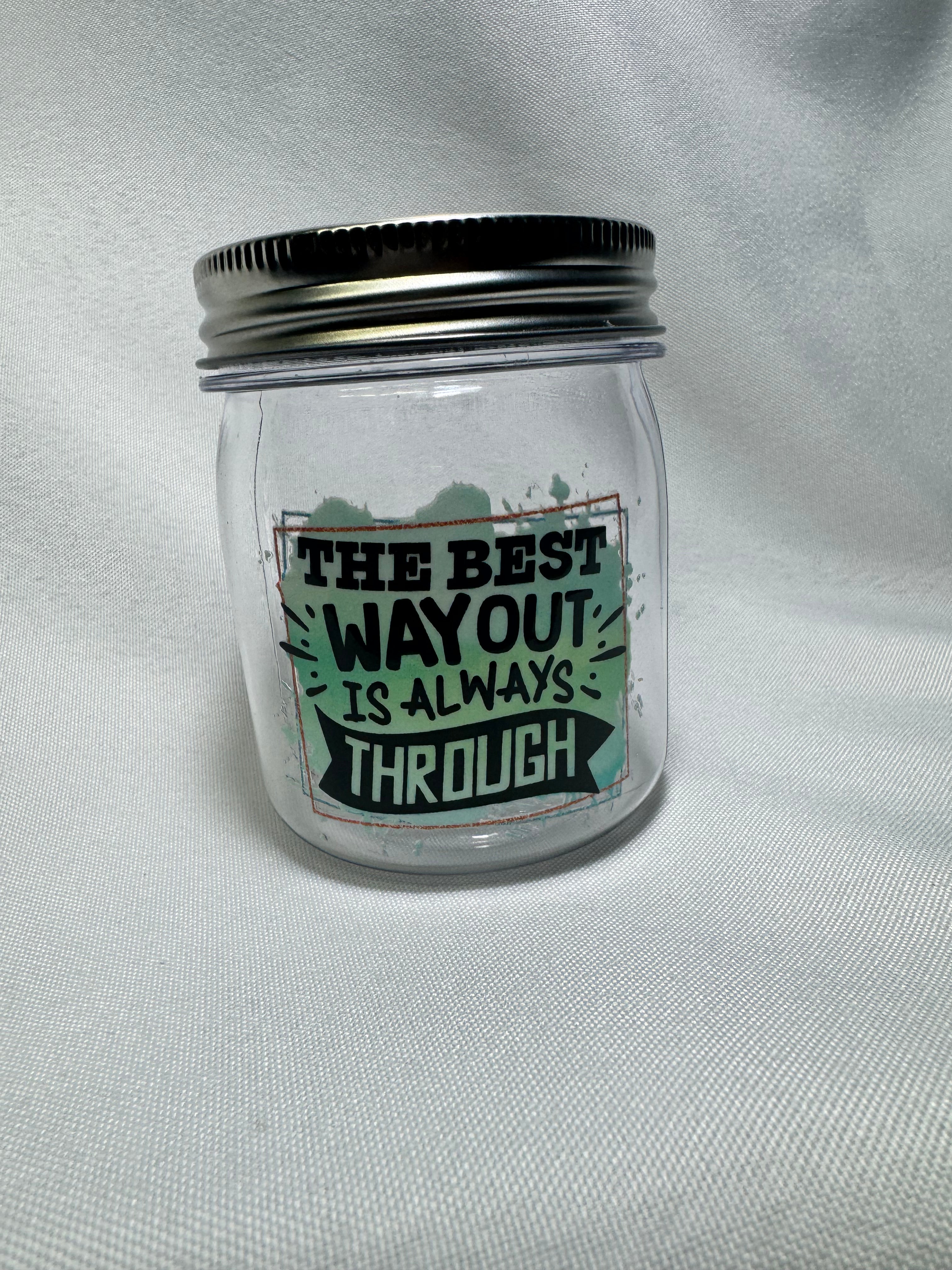 Motivational Phrase Mini Jar
