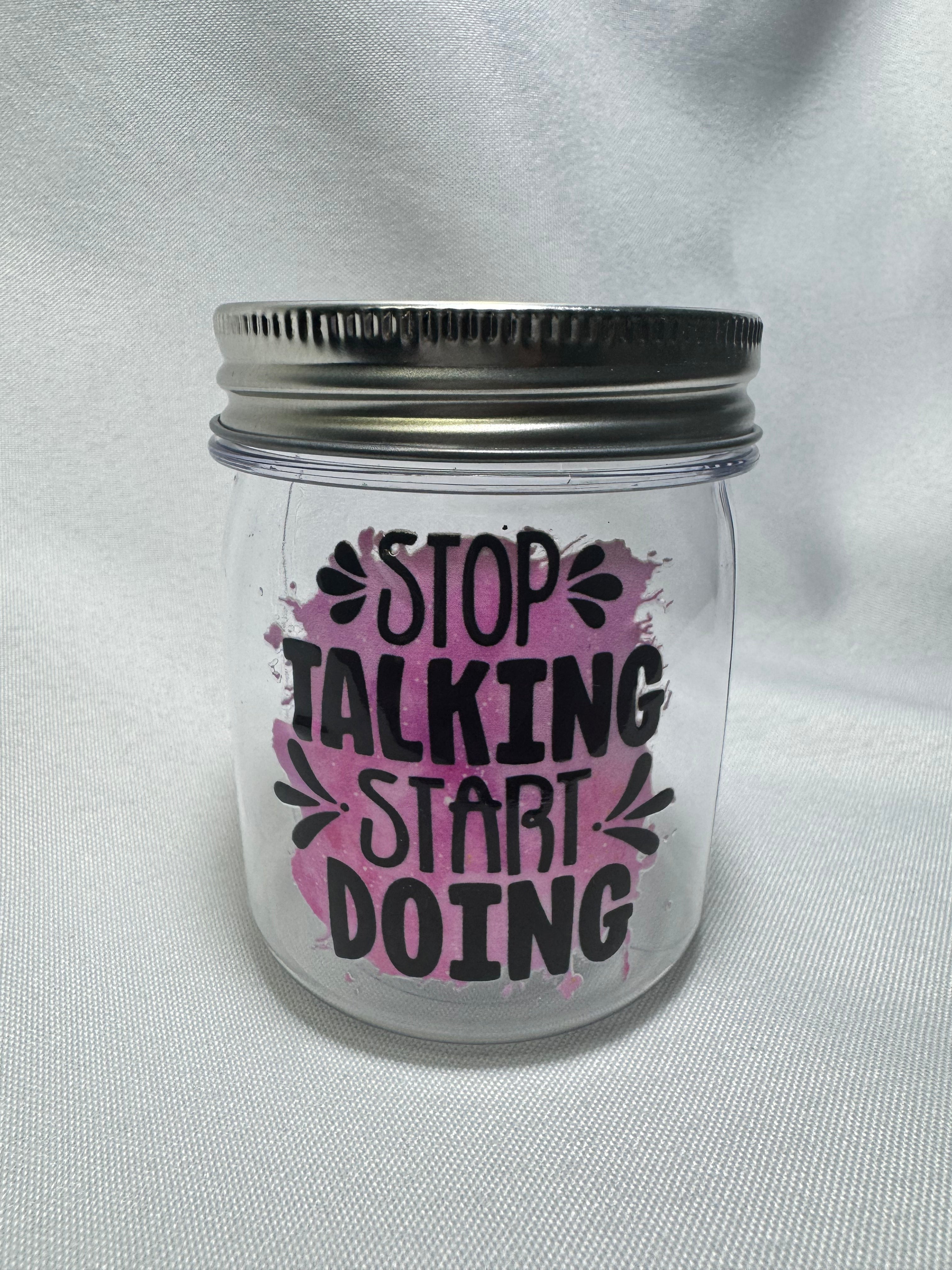 Motivational Phrase Mini Jar