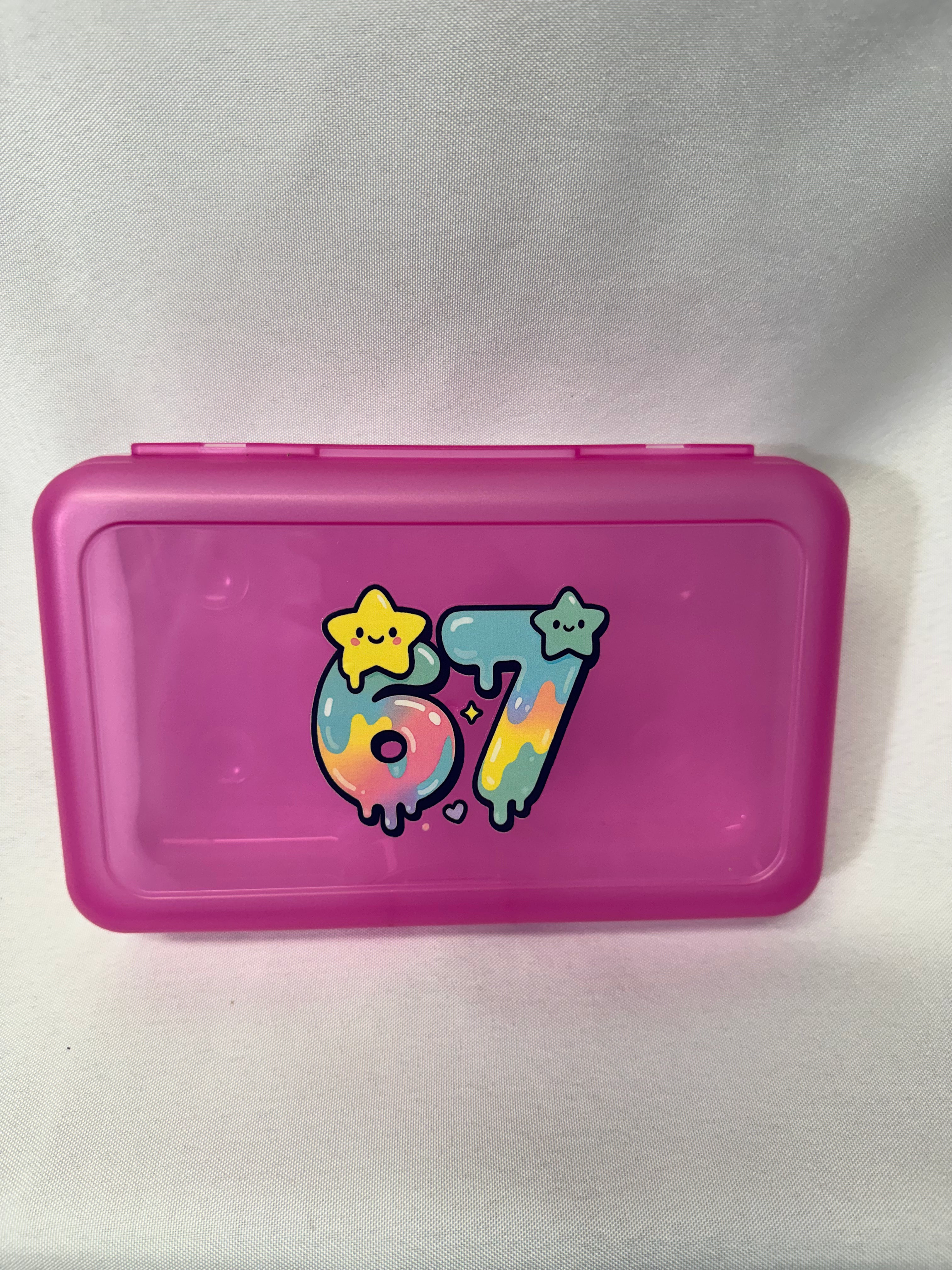 67 Six Seven Plastic Pencil Box