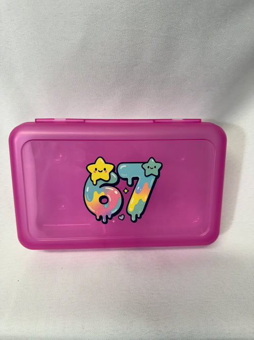 67 Six Seven Plastic Pencil Box